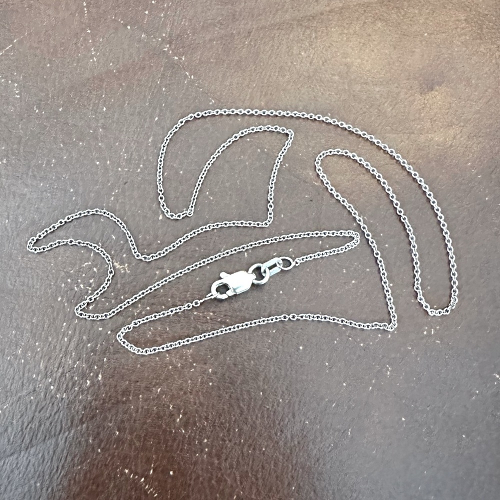 NWOT 18k White Gold Fine Chain